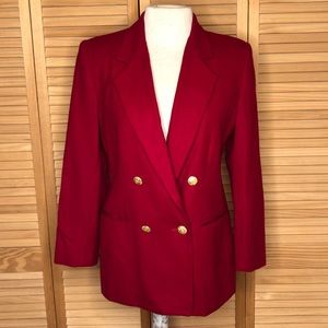 Red Casablanca Petites 4 Wool Blazer double breast